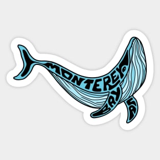 Monterey Bay CA Whale Sticker